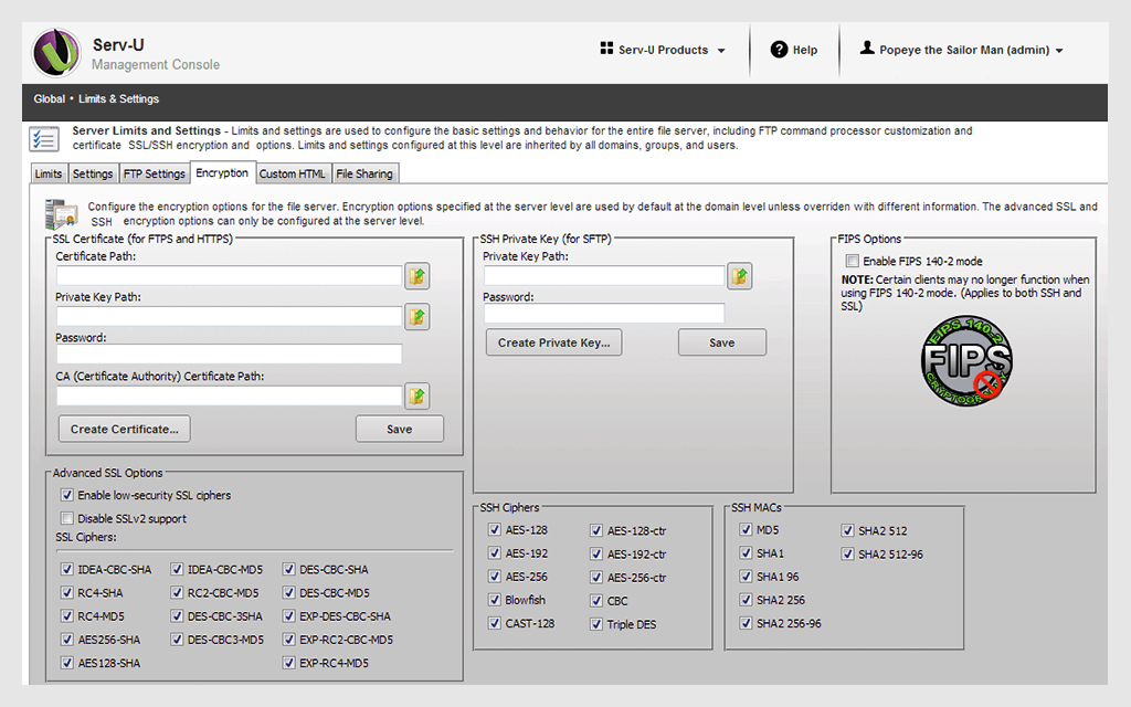 Serv-U Managed File Transfer Server
